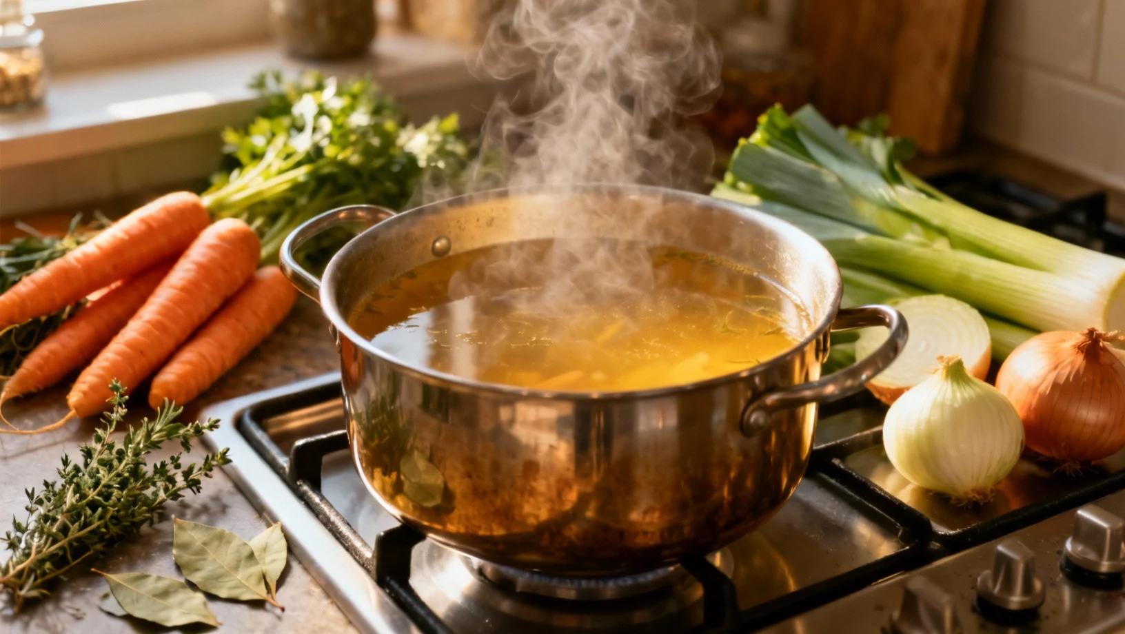 Bouillon de légumes maison : la base incontournable de l'hiver